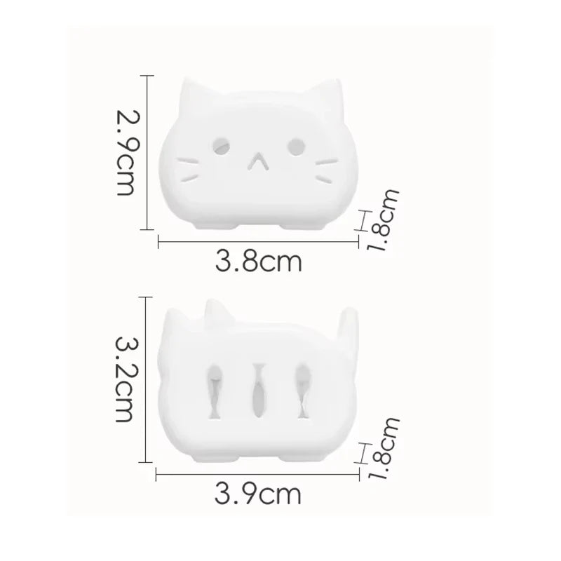 4/8PCS Cat Toothbrush Covers - Cute Kitty Travel Toothbrush Head Protector & Hygienic Storage Case