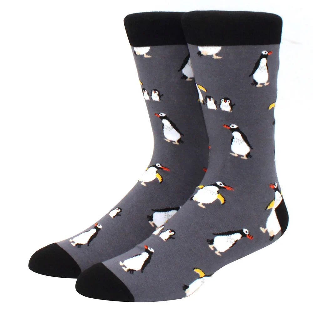 Men’s & Women’s Funny Beer Rainbow Socks – Skateboard Striped Pig Hip Hop Colorful Mid-Rise Casual Crew Cotton Socks, Unisex Fashion Novelty Socks