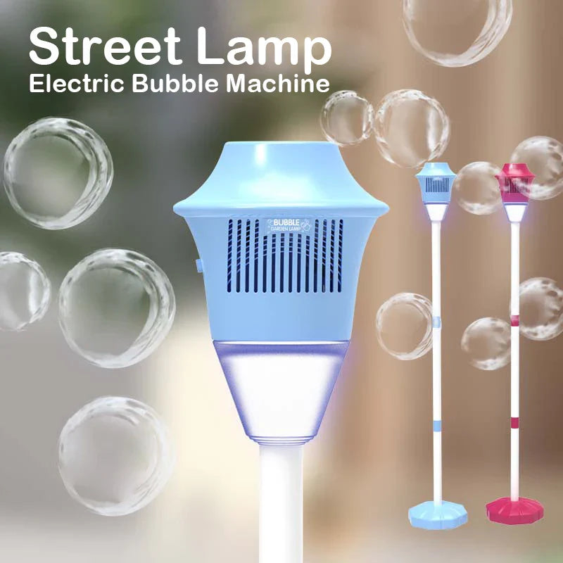 Street Light Bubble Machine – Fully Automatic Light-Up Bubble Maker for Birthday, Wedding & Outdoor Parties