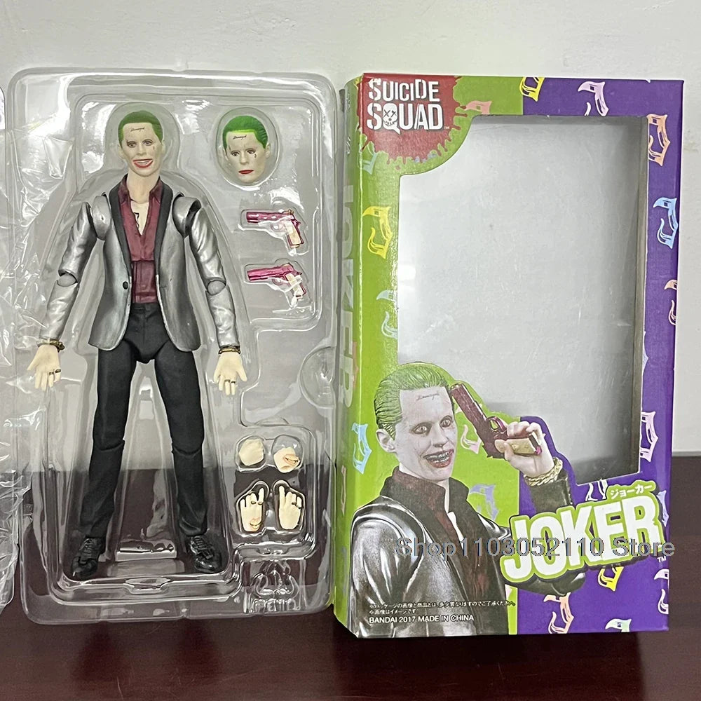 SHF Joker & Harley Quinn Action Figures – Movie & Anime Horror Models, Joint Movable Toys, Halloween Gifts