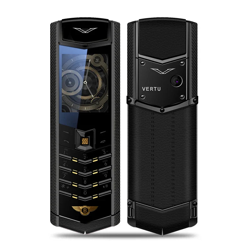 V9 Metal Body Luxury Bar Phone – Dual SIM, Bluetooth Dialer with Russian Keyboard for Seniors