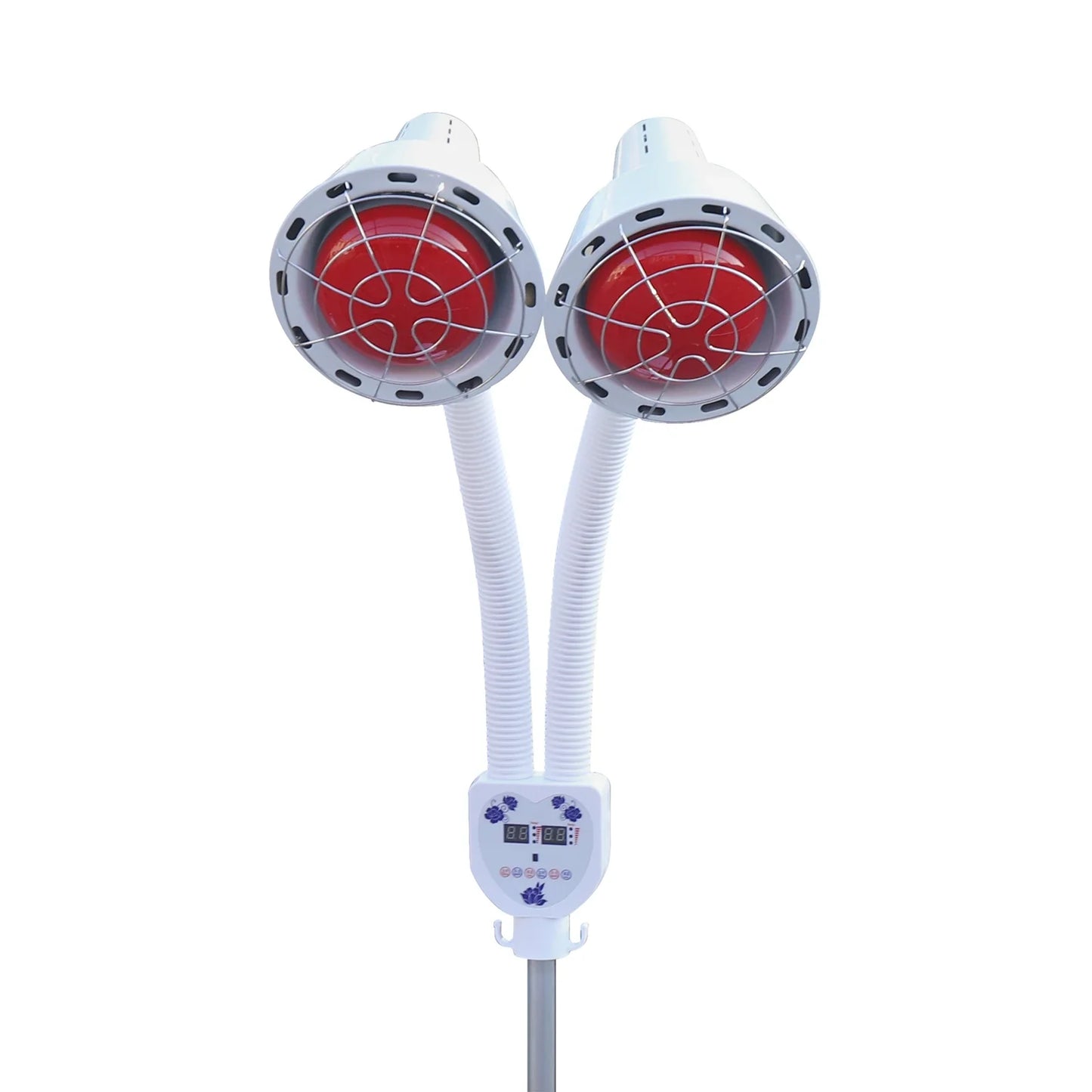 Beauty Timer Health Care Lamp – 2 Head Floor Stand Infrared Heat Therapy Lamp for Physical & Medical Treatment