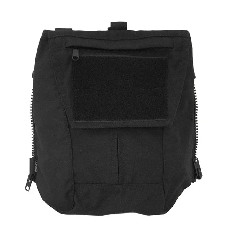 Panel Zip-On Pouch Backpack – 500D Nylon Plate Carrier Bag Compatible with CPC, AVS, JPC 2.0 Vests