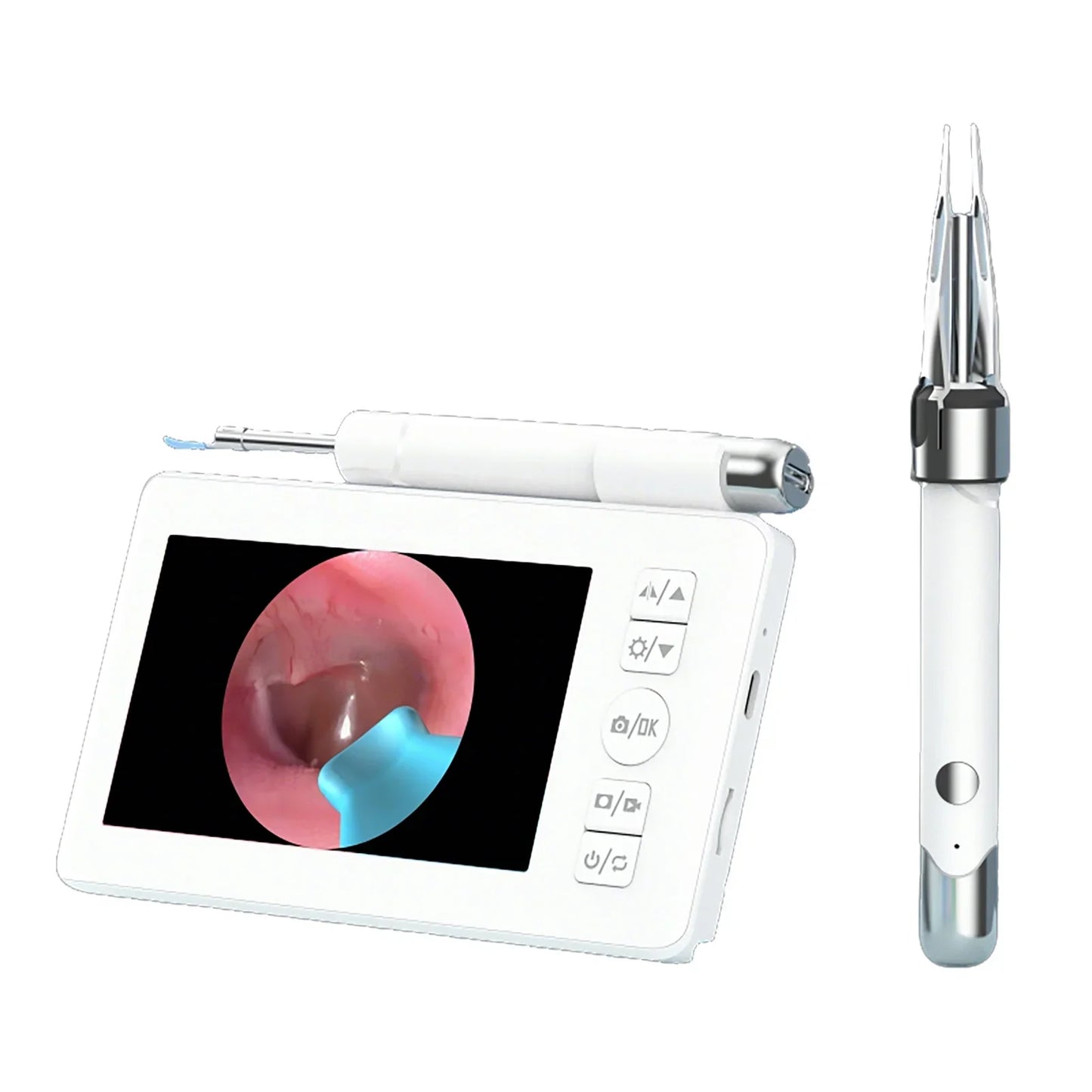 GUANMOU Digital Otoscope – 3.9mm Ear Scope Camera with 6 LED Lights, 4.3" IPS Ear Wax Removal Tool for Kids & Adults