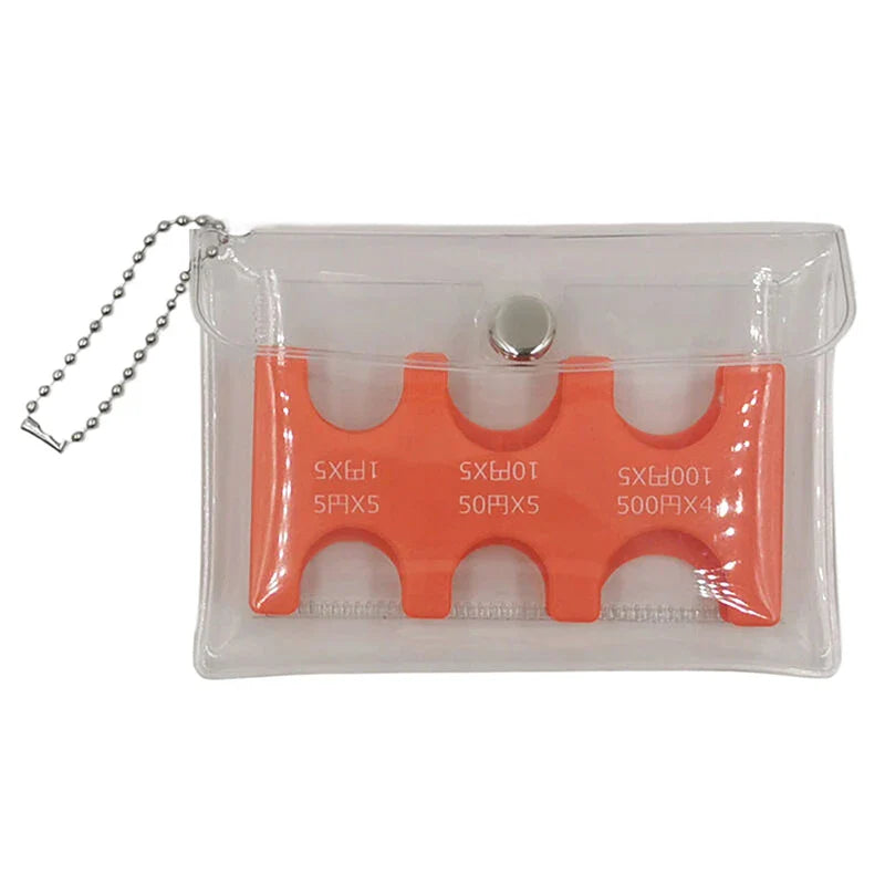 Coin Dispenser Wallet Organizer – Mini Japan Coin Holder for Car, Coin Changer & Storage Purse