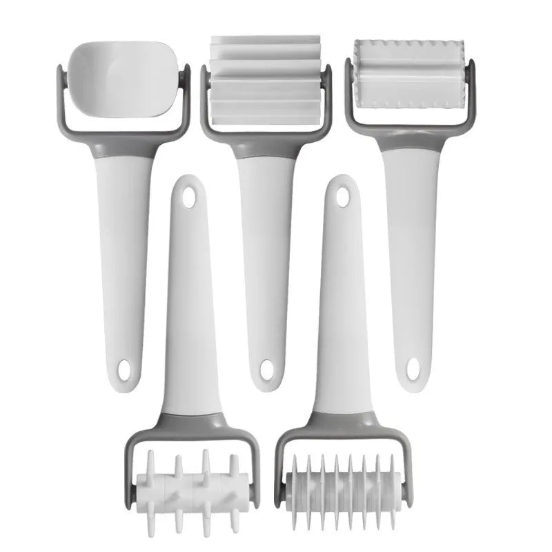 Multi-Functional Baking Tool Set – Dough Roller, Noodle Cutter & Needle Puncher Tools for Bread, Pastry & Kitchen Baking Use
