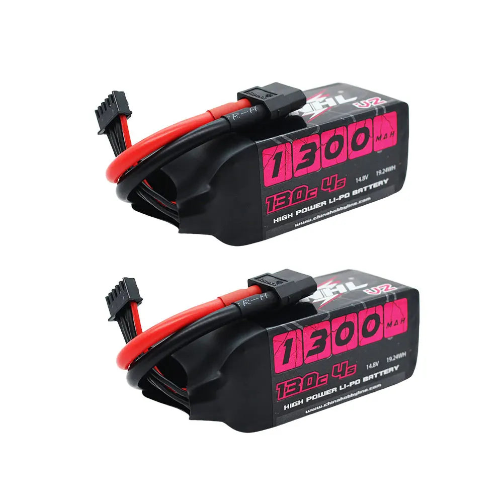 2PCS CNHL 4S 14.8V LiPo Battery – 1100mAh/1300mAh/1500mAh 130C with XT60 Plug for FPV Drone, Quadcopter, Airplane & Helicopter Hobby