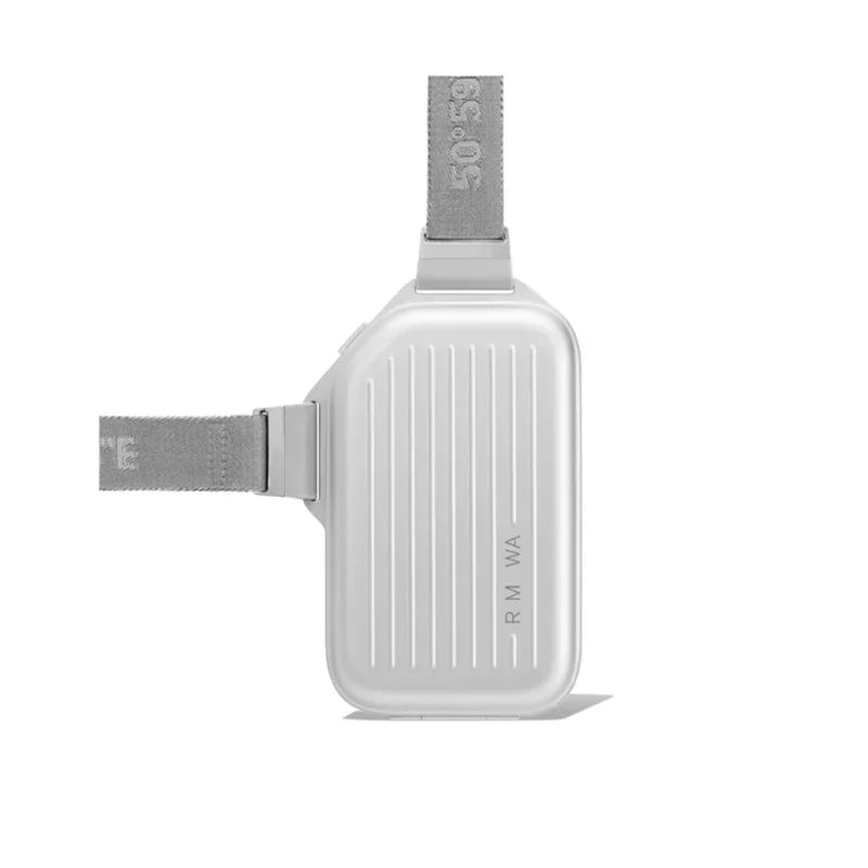 2025 RMWA Light Luxury Single-Shoulder Crossbody Bag — Vertical Aluminum-Magnesium Alloy Travel Bag, Silver Stylish Luggage