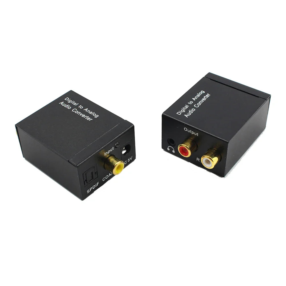 Digital to Analog Audio Converter β Coaxial & Optical Toslink to 3.5mm Jack for RCA SPDIF Stereo Amplifier