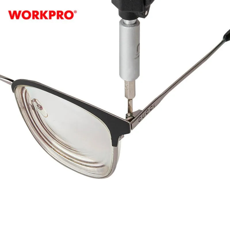 WORKPRO WP221070 9-in-1 Precision Screwdriver Set - Double Drive Power Tool Accessory