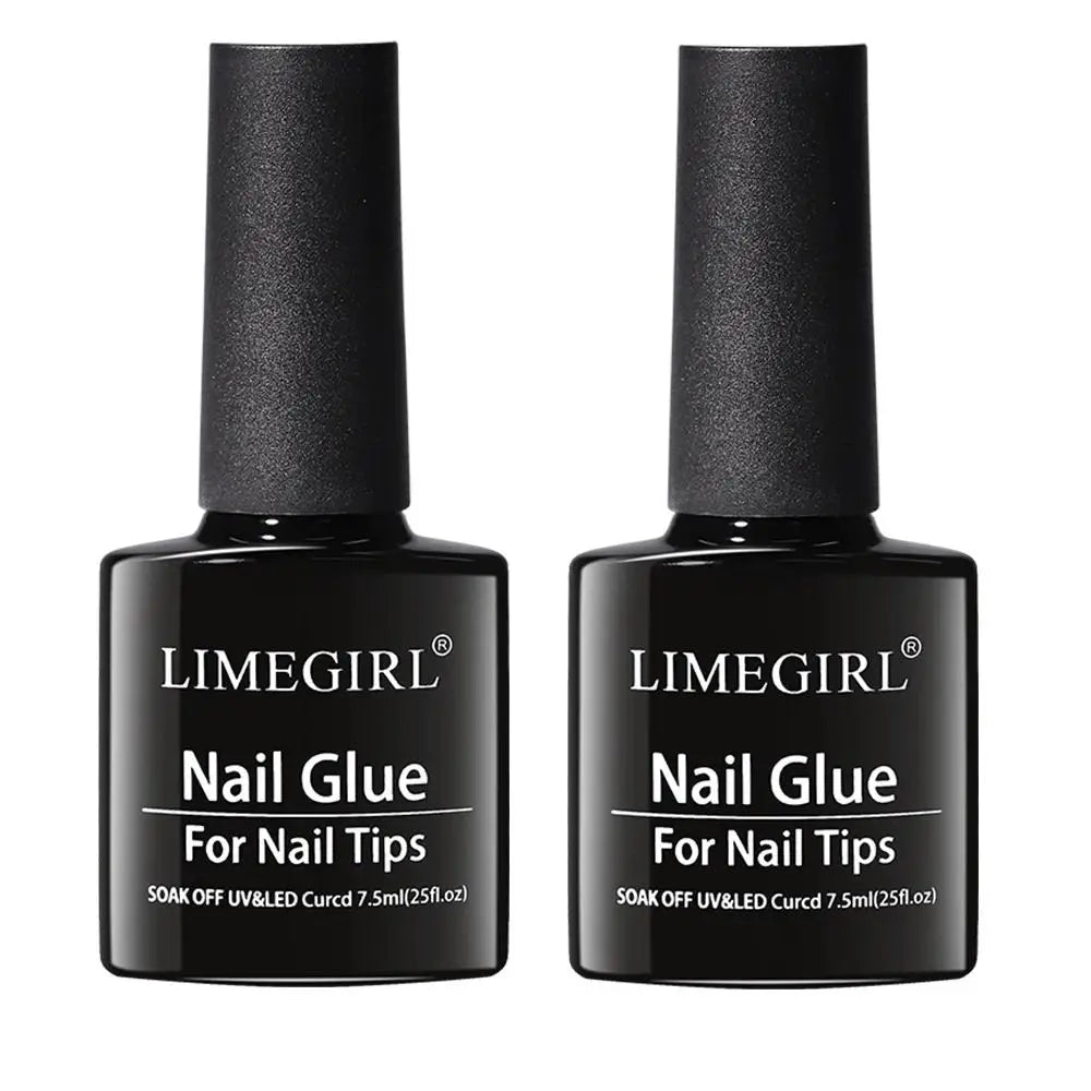 Limegirl 7.5ml UV Nail Glue Gel – Strong Multi-Function Gel for False Nails, Manicure, Hybrid Gellac Polish