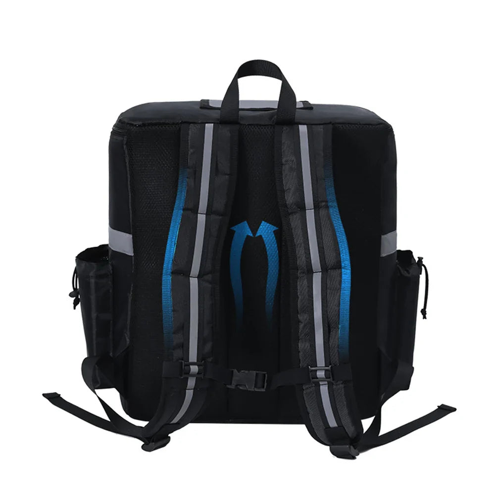 Insulated 30L Food Delivery Backpack – Large Capacity Thermal Takeout & Grocery Bag for Riders, Waterproof Heat Retention Courier Bag