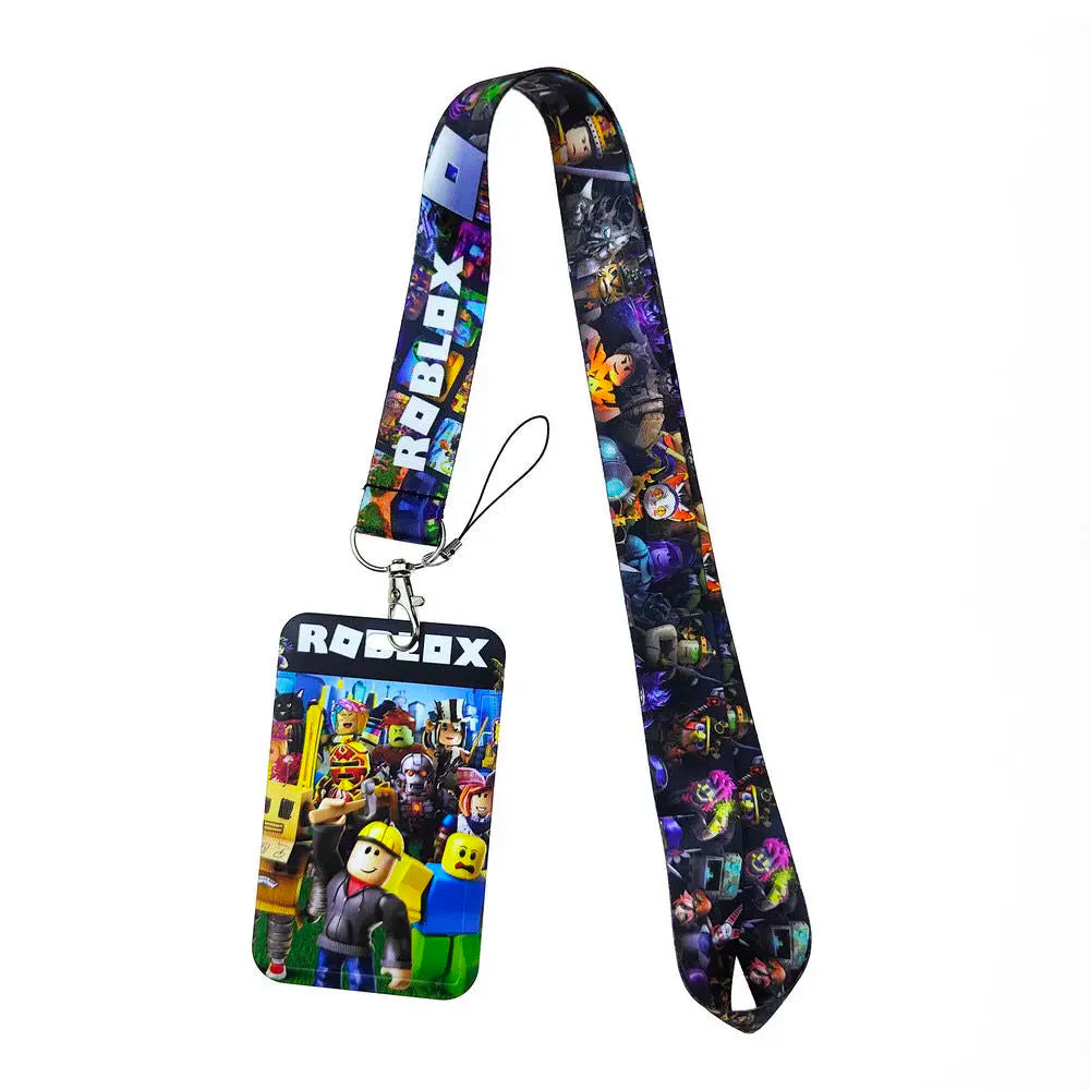 Roblox Mobile Phone Lanyard – Card Holder Key Accessory, Student Bus Card Anti-Loss Hard Shell Case, Decorative Item