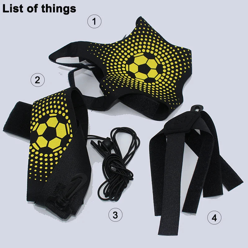 Football Kick & Throw Training Belt - Adjustable Waist Strap for Soccer Ball Control, Elastic Equipment for Kids