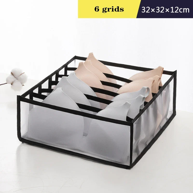 Organizer Storage Boxes for Panties & Socks – Wardrobe Divider for Pants, Underwear, Bras, Jeans & Clothes