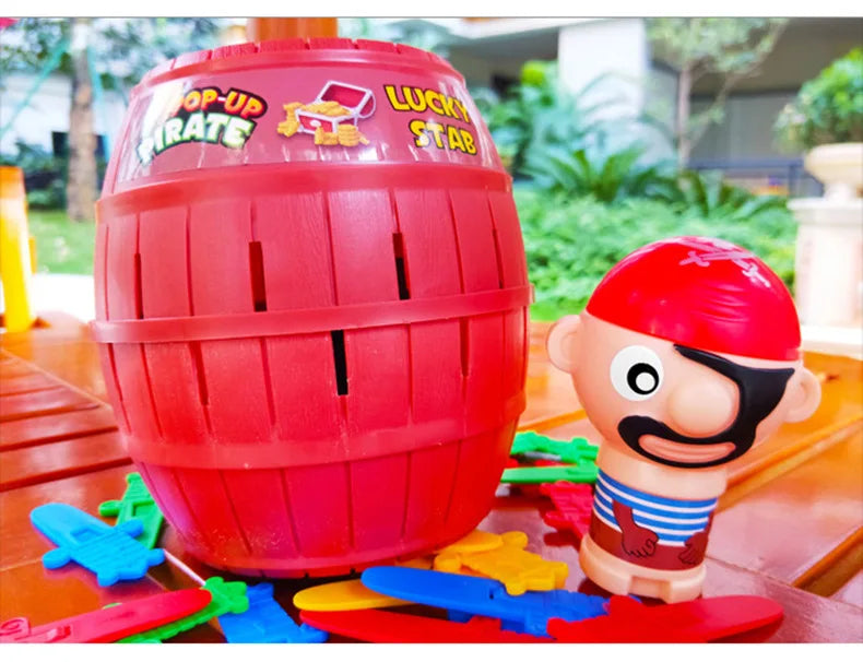 Pirate Barrel Toy โ Fun Sword Jump Game for Kids, Halloween Interactive Board Game, Parent-Child Activity for Boys