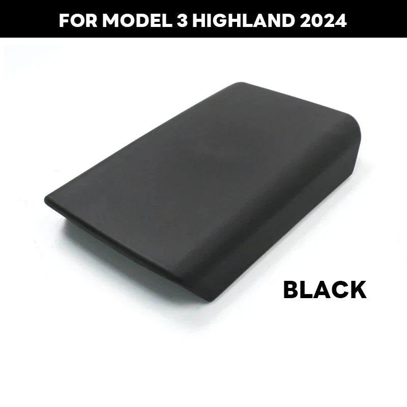 TPE Soft Center Console Armrest Cover – Compatible with Tesla Model Y Launch 2025 & Model 3 Highland 2024 Accessories