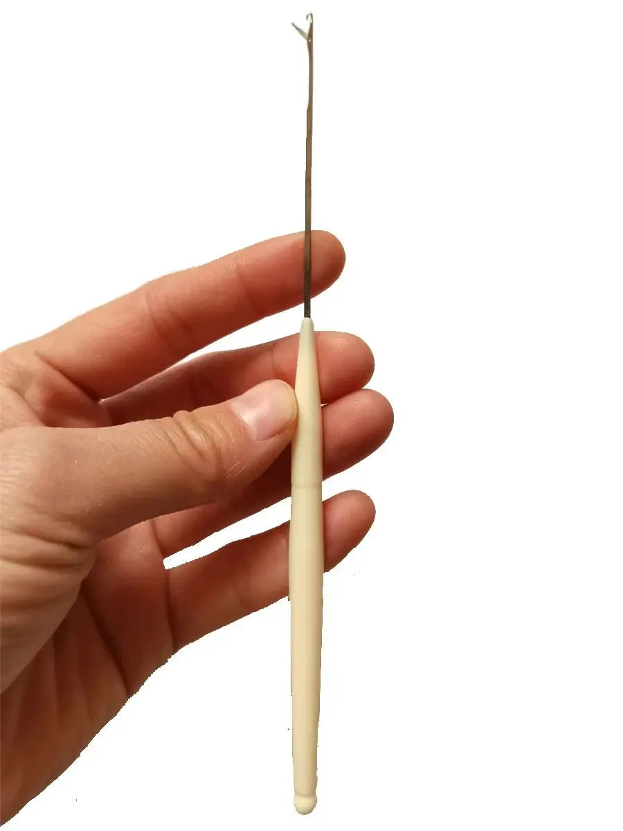 10PCS Micro Rings Hook Needle Set – Plastic Handle Hair Extension Installation Tool