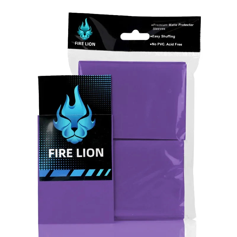 100pcs Trading Card Sleeves - 66x91mm Matte Deck Protectors for Standard Collectible Cards