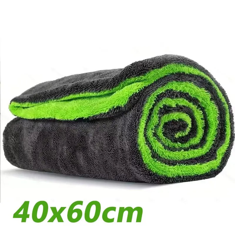1400GSM Heavy Duty Microfiber Car Drying Towel 60x120cm – Oversized Super Absorbent Double-Sided Ultra Soft Scratch-Free Cleaning Cloth