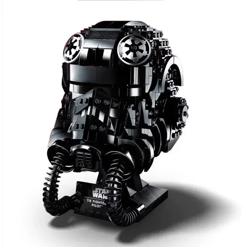 75274 SpaceShip TIE Fighter Pilot Helmet Building Blocks — Classic Battle Model — Kids Christmas Gift