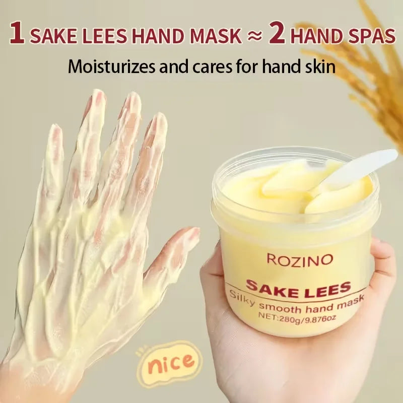 Wine Lees Hand Mask - 280g Moisturizing & Brightening Treatment with 100 Free Gloves