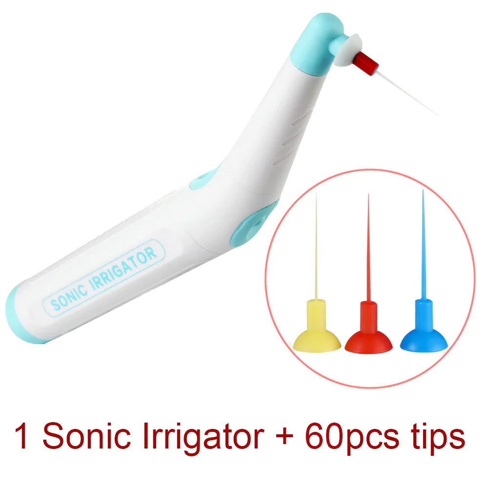 60 PCS Dental Endo Cleaning Tips – Sonic Irrigator Tools for Root Canal & Endodontic Treatment, Dentistry Instrument Set