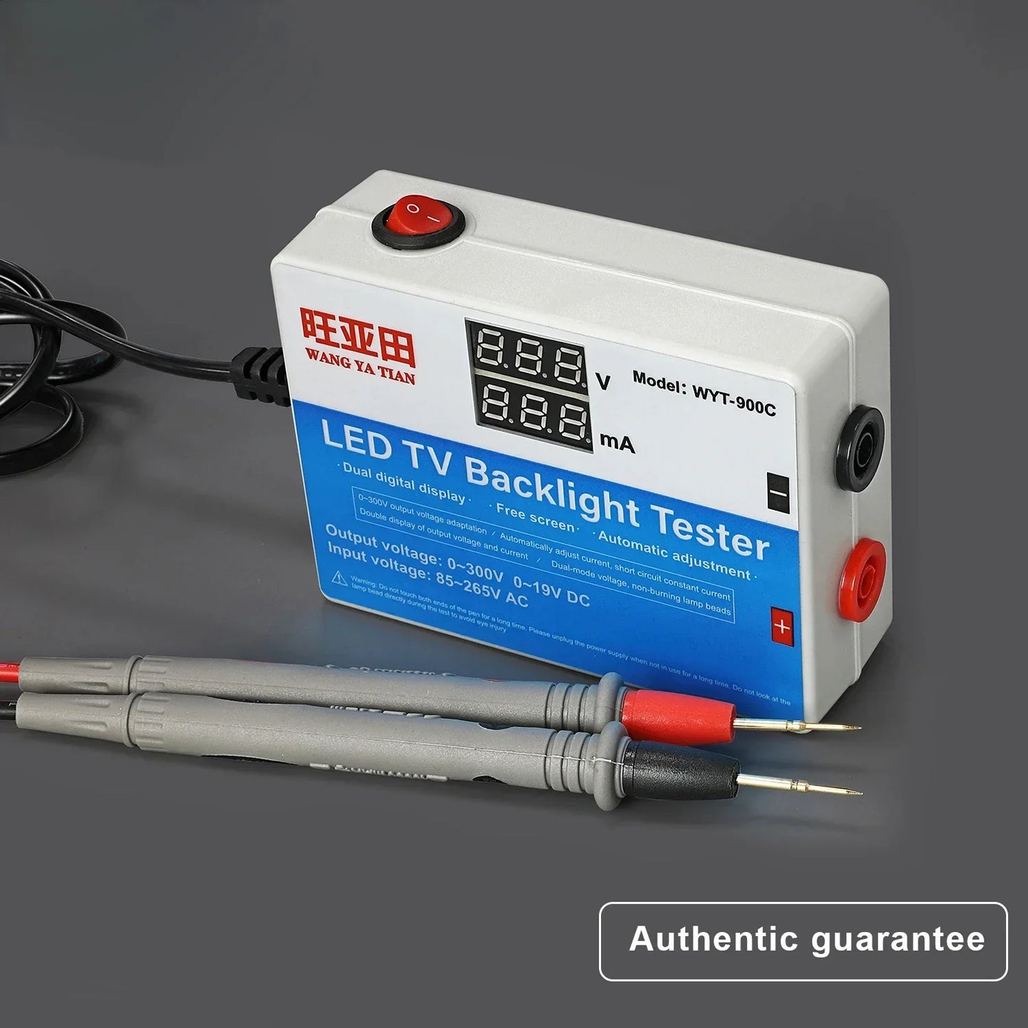Multifunction LED Tester 0-300V — Voltage & Current Meter for TV Backlight Strips with Crowbar