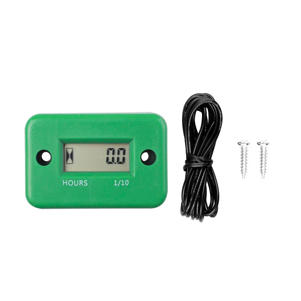 Digital Hour Meter LCD Counter – For ATV, Motorcycle, Snowmobile, Boat & Generator Accessories