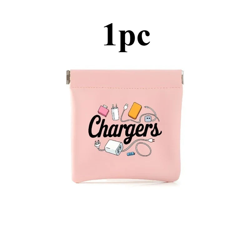 Charger and Cable Organizer Pouch - Durable Travel Storage Bag for Data Cables, USB Drives, Power Banks, and Phones