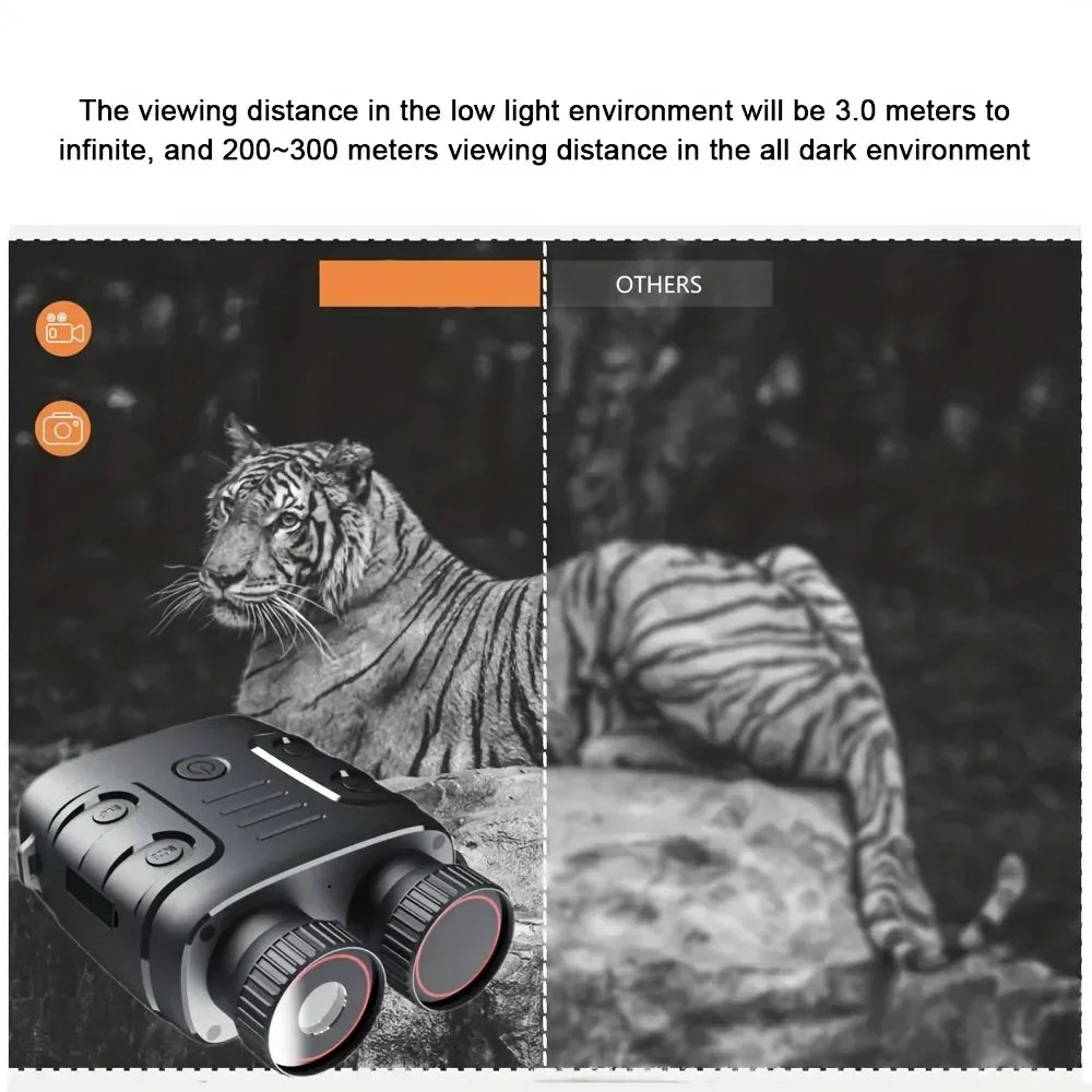 1080P Binocular Infrared Night Vision Device – 5X Digital Zoom for Day/Night Use, Photo and Video – Ideal for Hunting and Boating