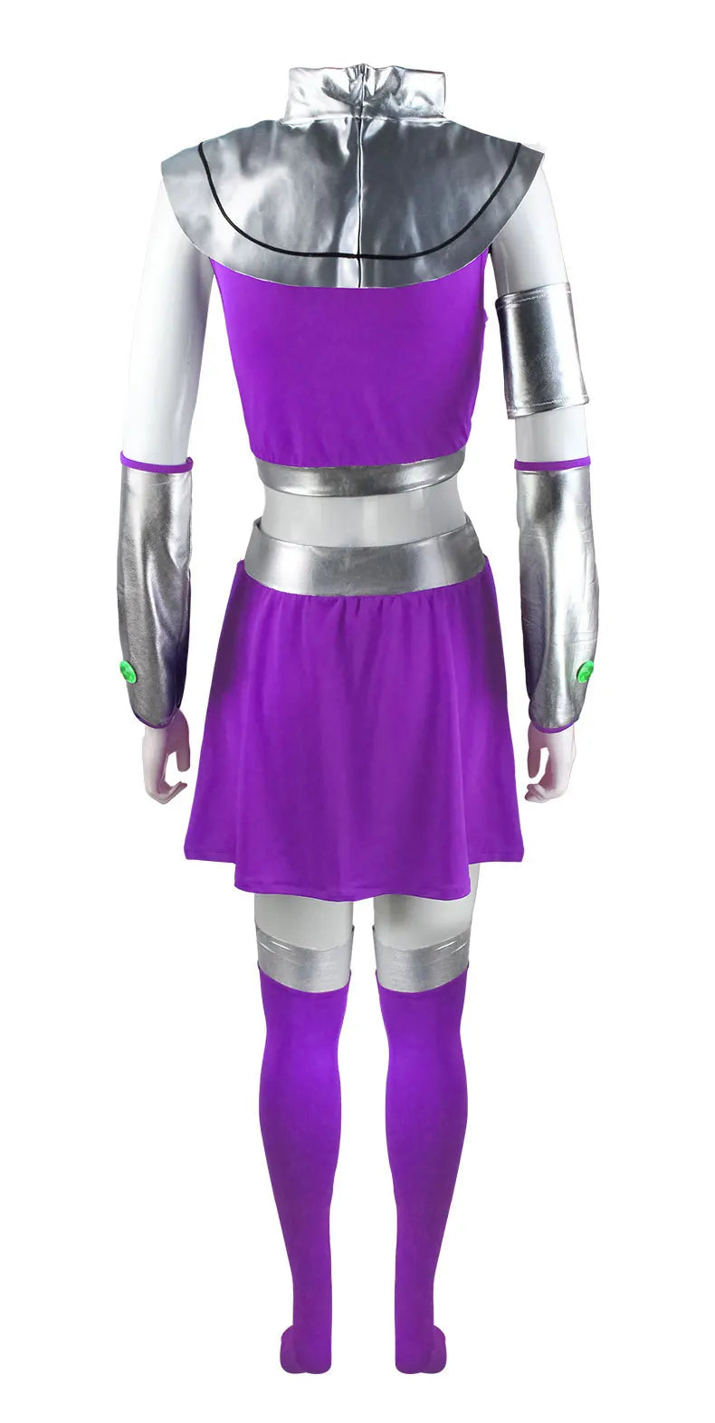 Starfire Cosplay Costume – Princess Koriand’r Dress with Gloves & Socks for Halloween, Anime & Comic Con