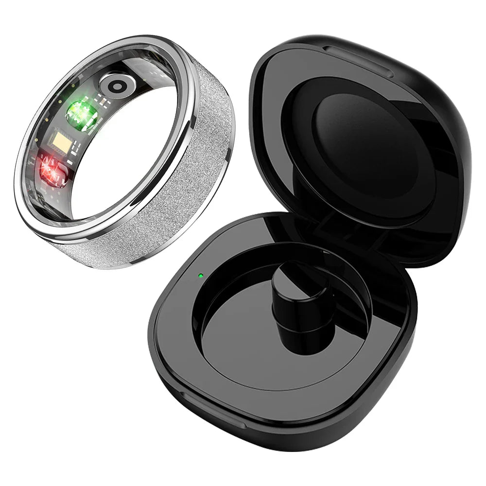 COLMI R10 Smart Ring with Charging Case – Health & Sleep Monitor, 5ATM Waterproof Multi-Sport Fitness Ring for Men & Women