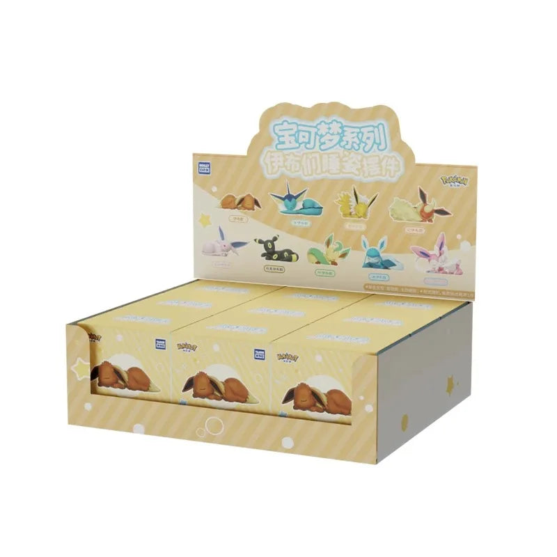 Anime Pokémon Eevee Family Sleeping Figures – Sylveon, Umbreon & Vaporeon Model Toy Gift