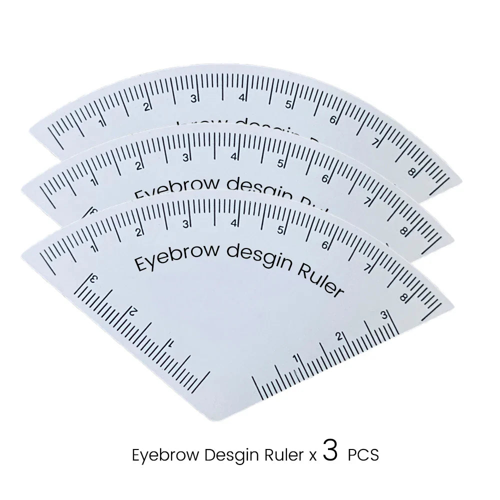 Fast Drawing Eyebrow Ruler – Microblading Mapping & Shaping Tool for Permanent Makeup, Reusable Tattoo Guide