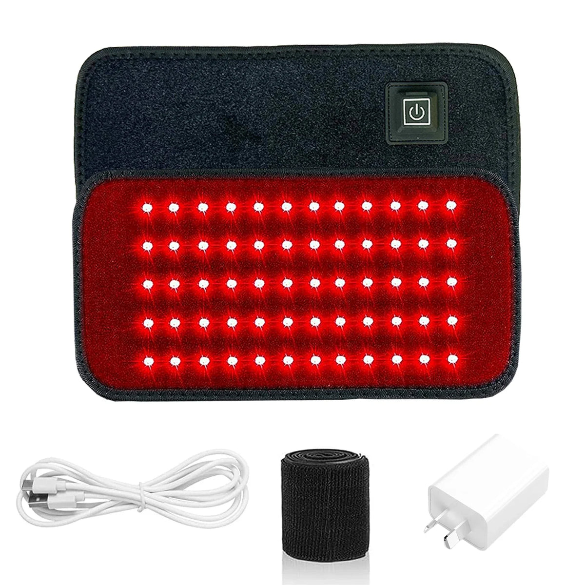 60 LED Red & Infrared Light Therapy Waist Belt 850nm 660nm Slimming Heat Pad for Back and Full Body Use