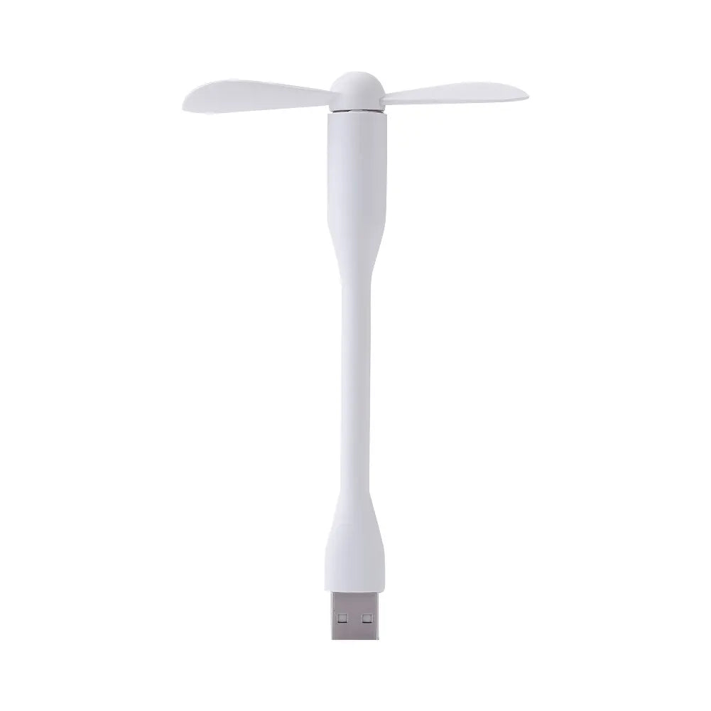 Mini USB Flexible Fan – Bendable Portable Hand Fan for Laptop, PC, Power Bank, and AC Charger, Summer Cooling Gadget