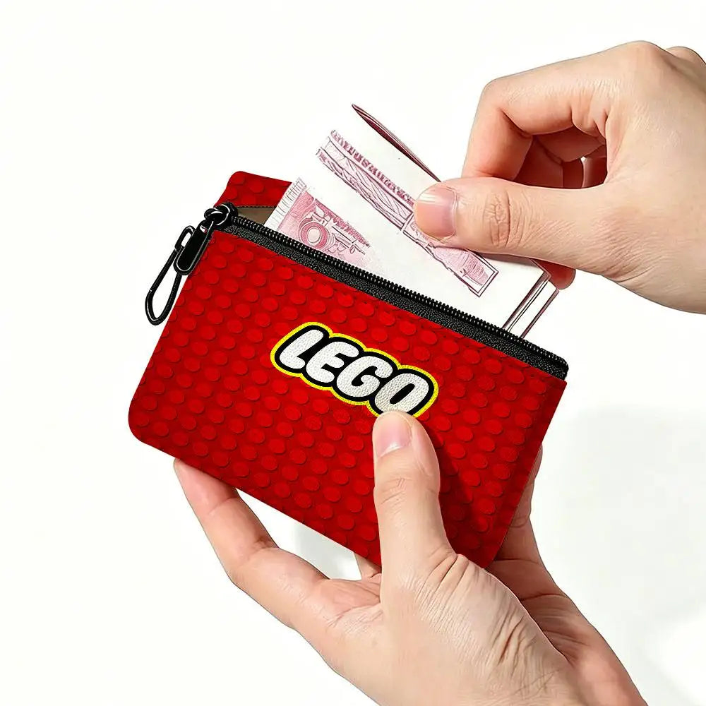 Oxford Fabric Zipper Pouch - Lightweight Hanging Coin Wallet for Cards, Keys, Lipstick & Earbuds