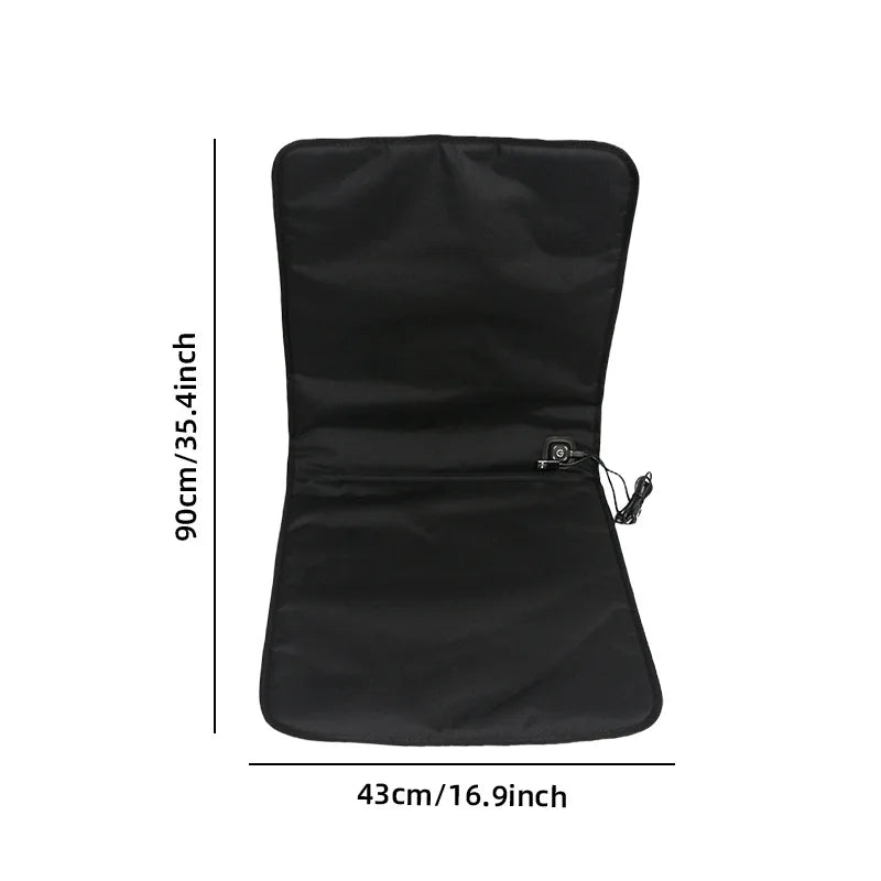 USB Waterproof Heated Seat Cushion 90x43cm – 3 Temperature Settings Winter Heating Pad for Car, Office & Home
