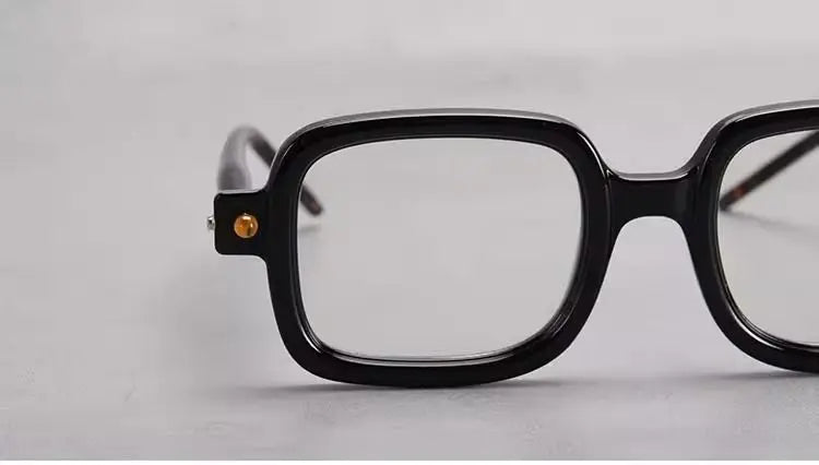 Wide Frame Reading Glasses for Men & Women – Thick Blue Light Blocking Eyewear for Elderly, High-Grade Genuine