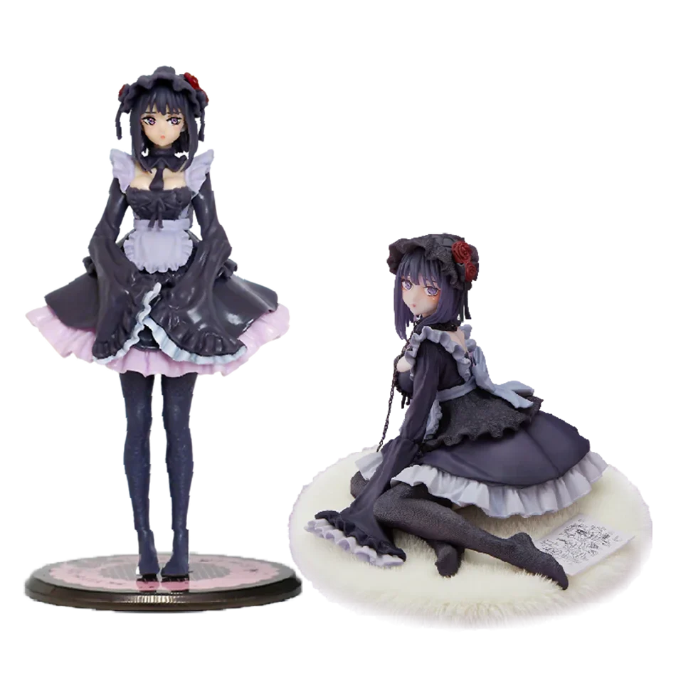 My Dress-Up Darling Anime Figures – Kitagawa Marin & Shizuku Kuroe Black Maid Outfit Action Figurines, Collectible Model