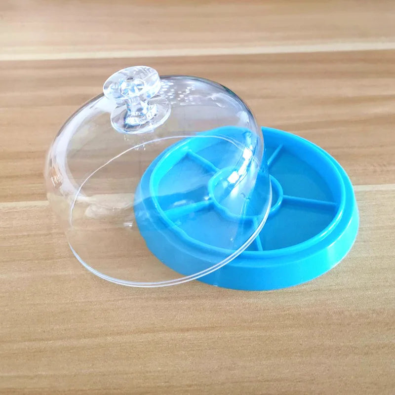 Keep Your Watches Safe: 6-Slot Dust Cover Tray for Watch Movement Repair - Essential Jewelry Tool Protector for Watchmakers