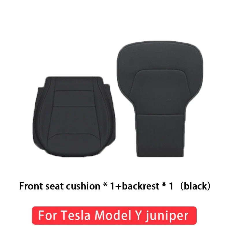 Tesla Model Y Juniper 2025-2026 Ventilated Leather Seat Cushion Cover – Breathable Comfort Interior Accessory