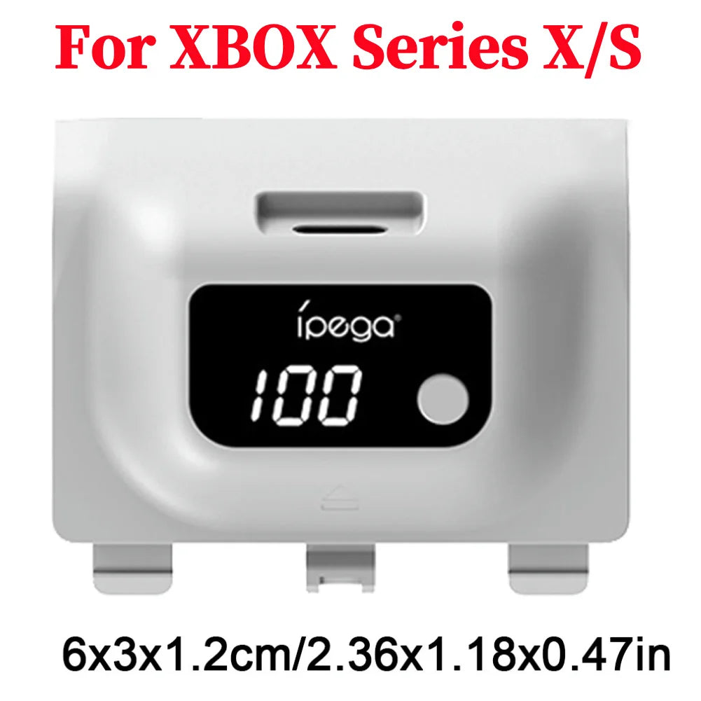 1400mAh Wireless Rechargeable Battery for Xbox Series X/S Controller — Digital Display Battery Pack