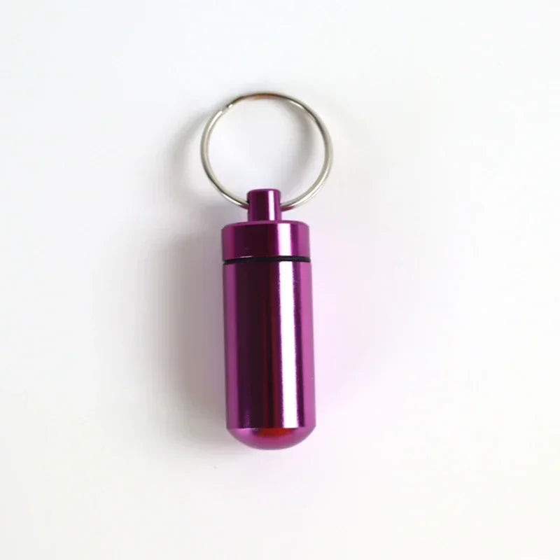 Mini Portable Pill Box β Waterproof Aluminum Case for Tablets, Vitamins, Fish Oils & Medicine Storage