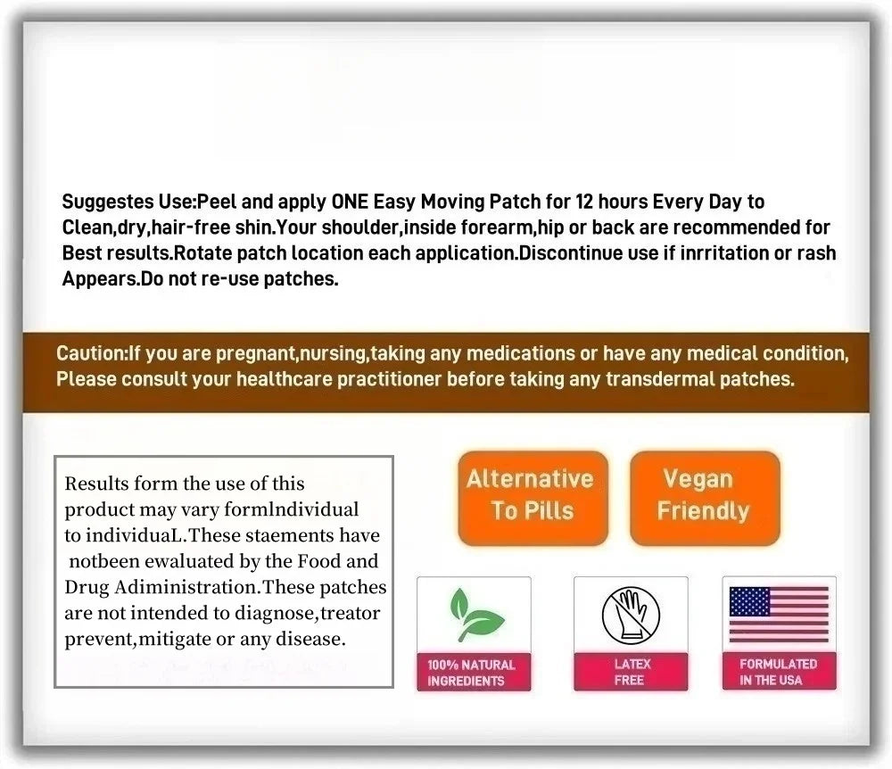 Men’s Performance Enlargement Transdermal Patches – 30 Patches for Growth, Thickness & Size Enhancement