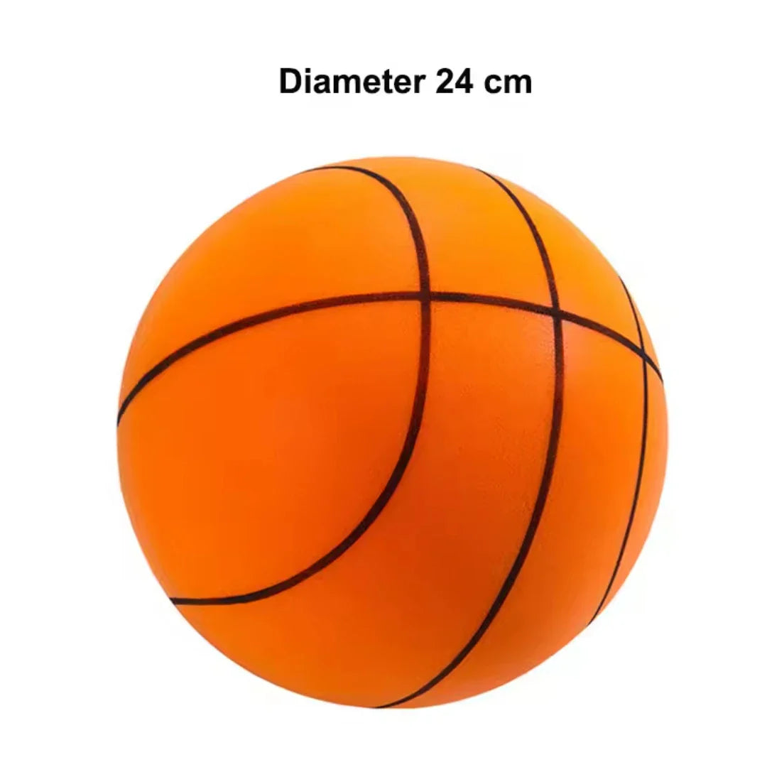 Silent Basketball — Quiet, High-Density Soft PU Foam Squeezable Ball — Indoor Mute Bouncing Sports Toy for Kids