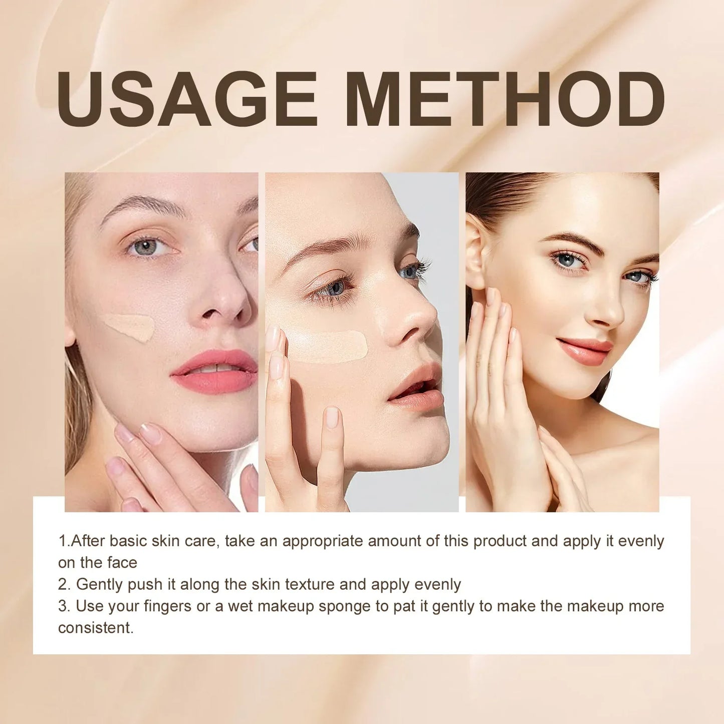 Liquid Concealer Foundation – Full Coverage, Pore-Minimizing, Dark Spot Correcting Waterproof Makeup with Oil Control
