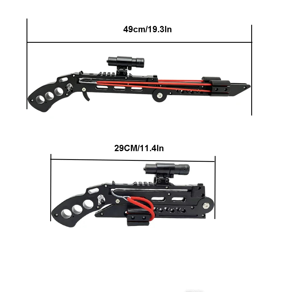 Foldable Slingshot Set - High Precision Outdoor Training Slingshot with Compact Folding Design for Target Practice & Archery