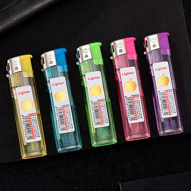 Windproof Disposable Cigar Lighter – Classic Plastic Open Flame Cigarette Igniter Smoking Accessory